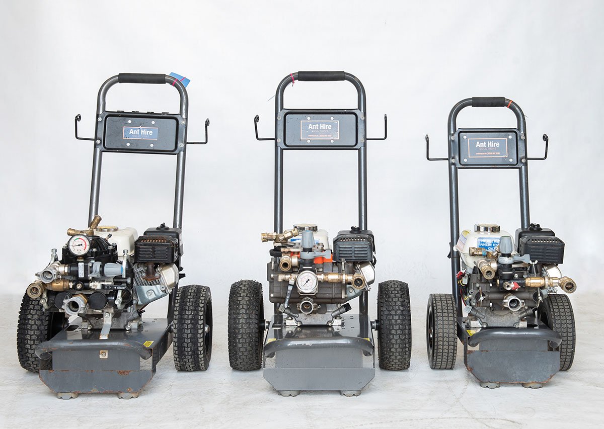 Range of AHS pressure testing pumps